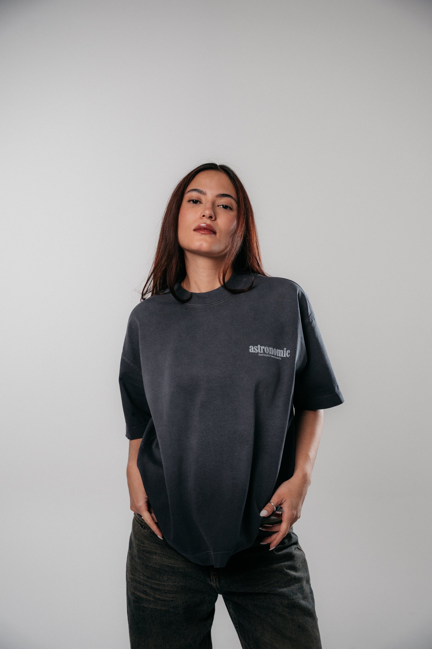 Astronomic Camiseta Road Supply - Gris Degradé