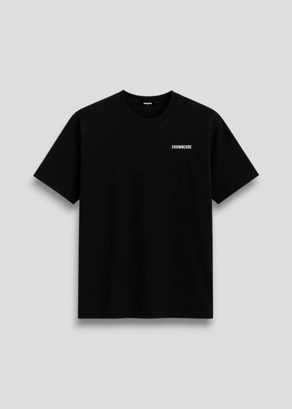Crowncode Camiseta Regular Fit Básica - Negra