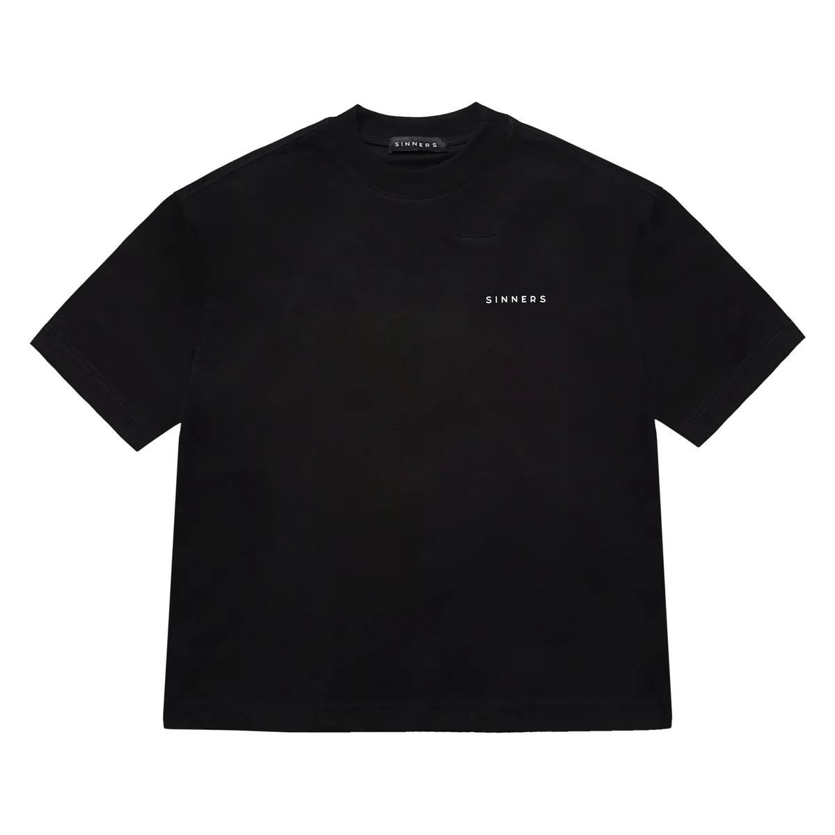 Sinners logo regular black t-shirt