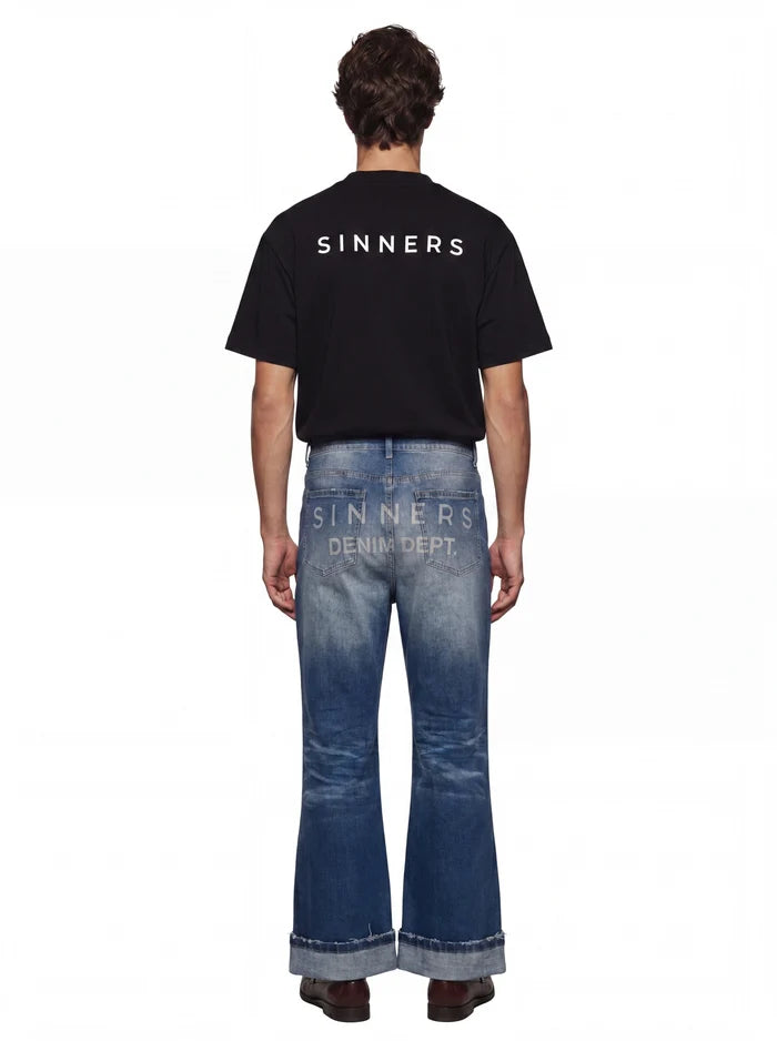 Sinners logo regular black t-shirt