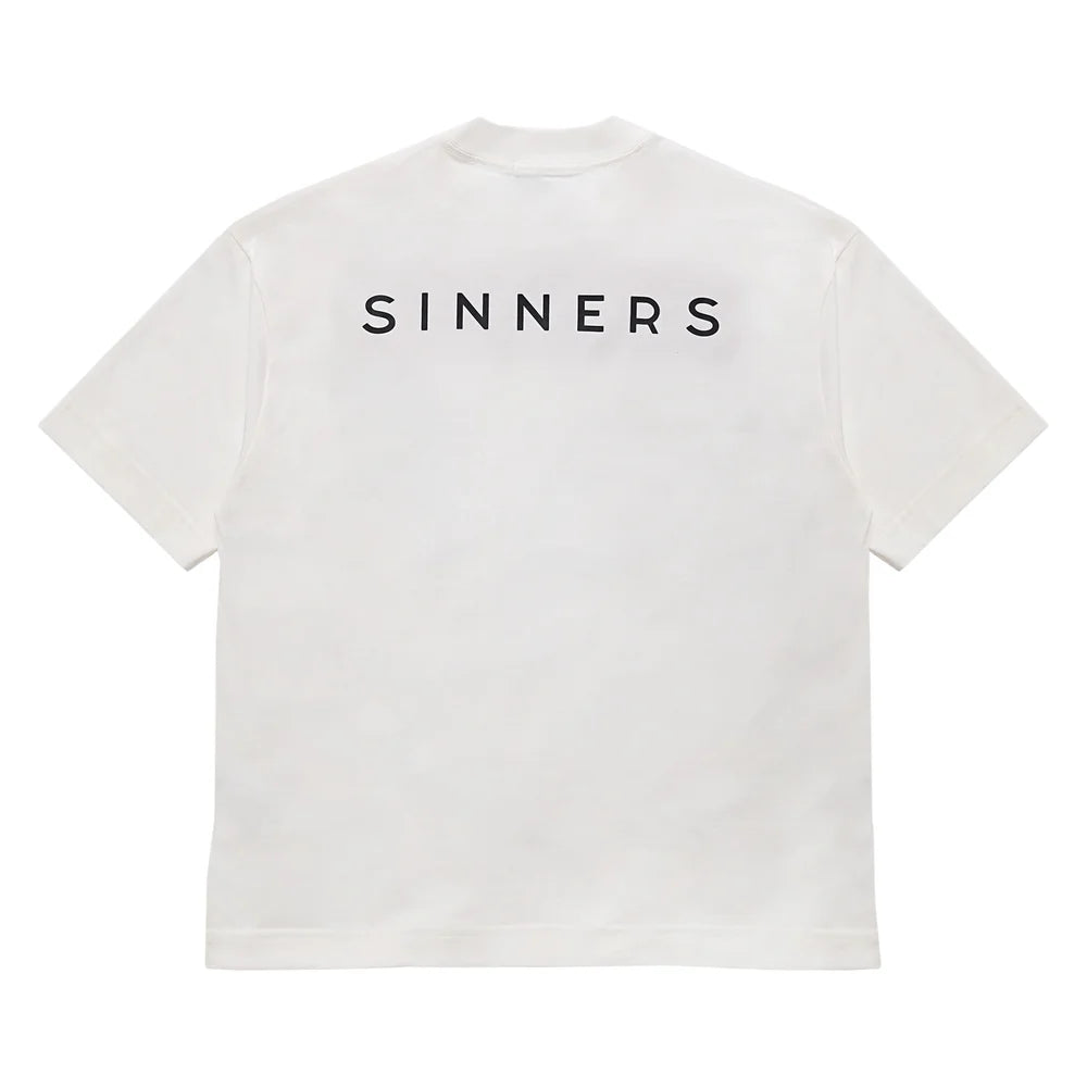 Sinners logo regular creme t-shirt
