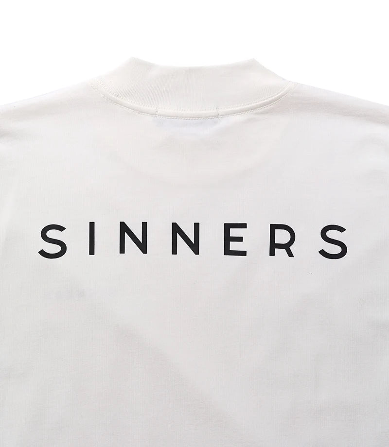 Sinners logo regular creme t-shirt
