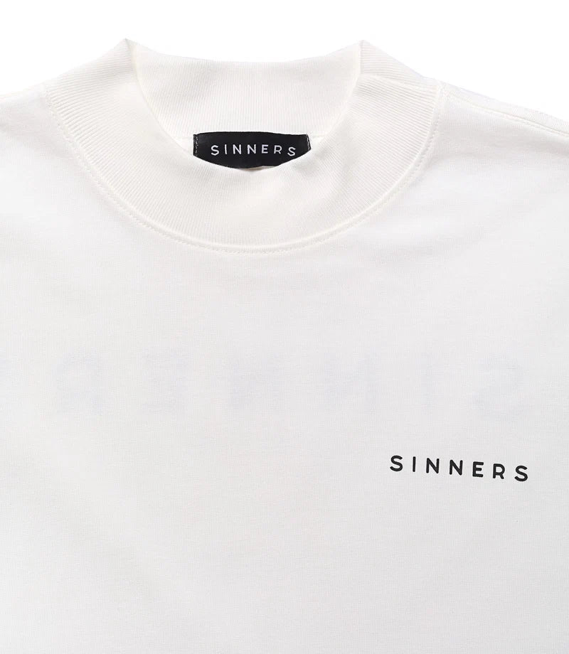 Sinners logo regular creme t-shirt