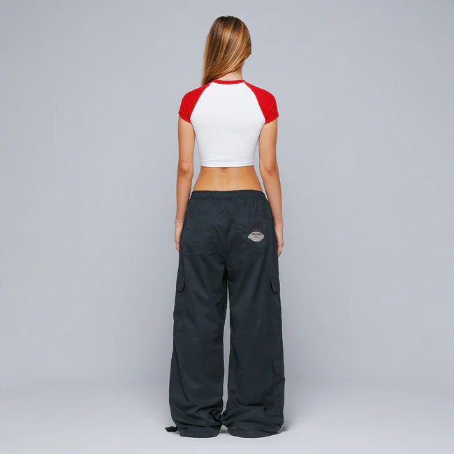 True Loose Fit Cargo Trousers - Navy Blue
