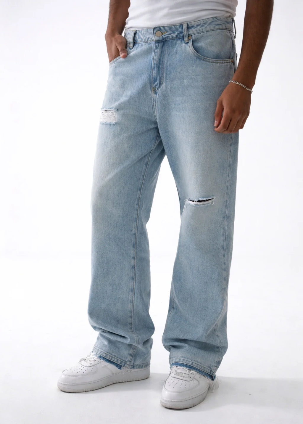 Crowncode jean flared - azul oceano