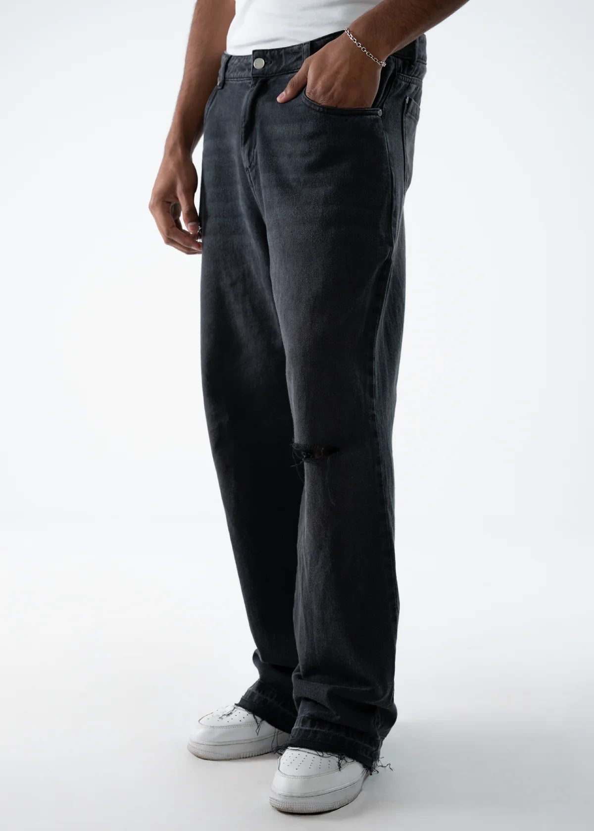 Crowncode jean flared - negro