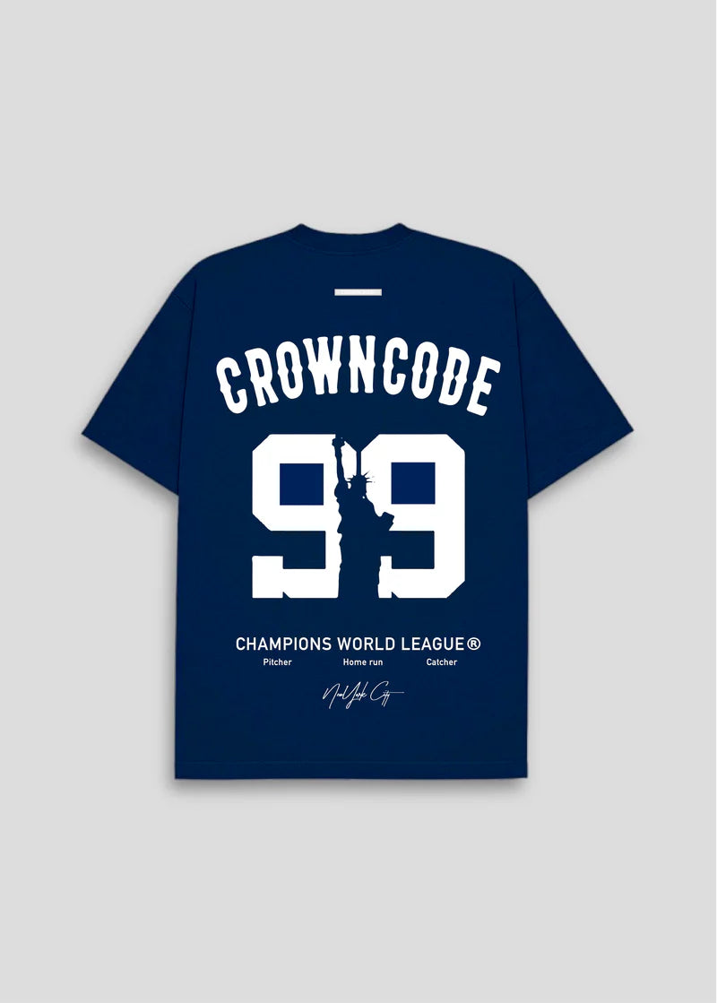 Crowncode camiseta liberty - azul navy
