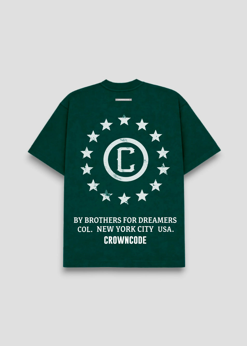 Crowncode camiseta dream state - verde bosque