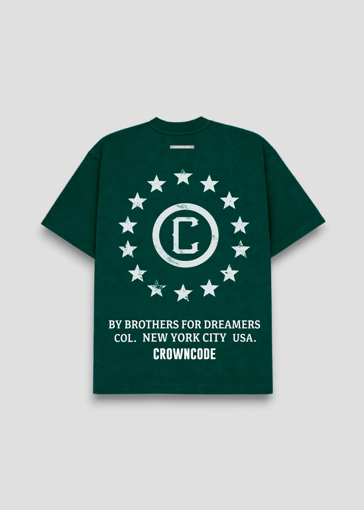Crowncode camiseta dream state - verde bosque