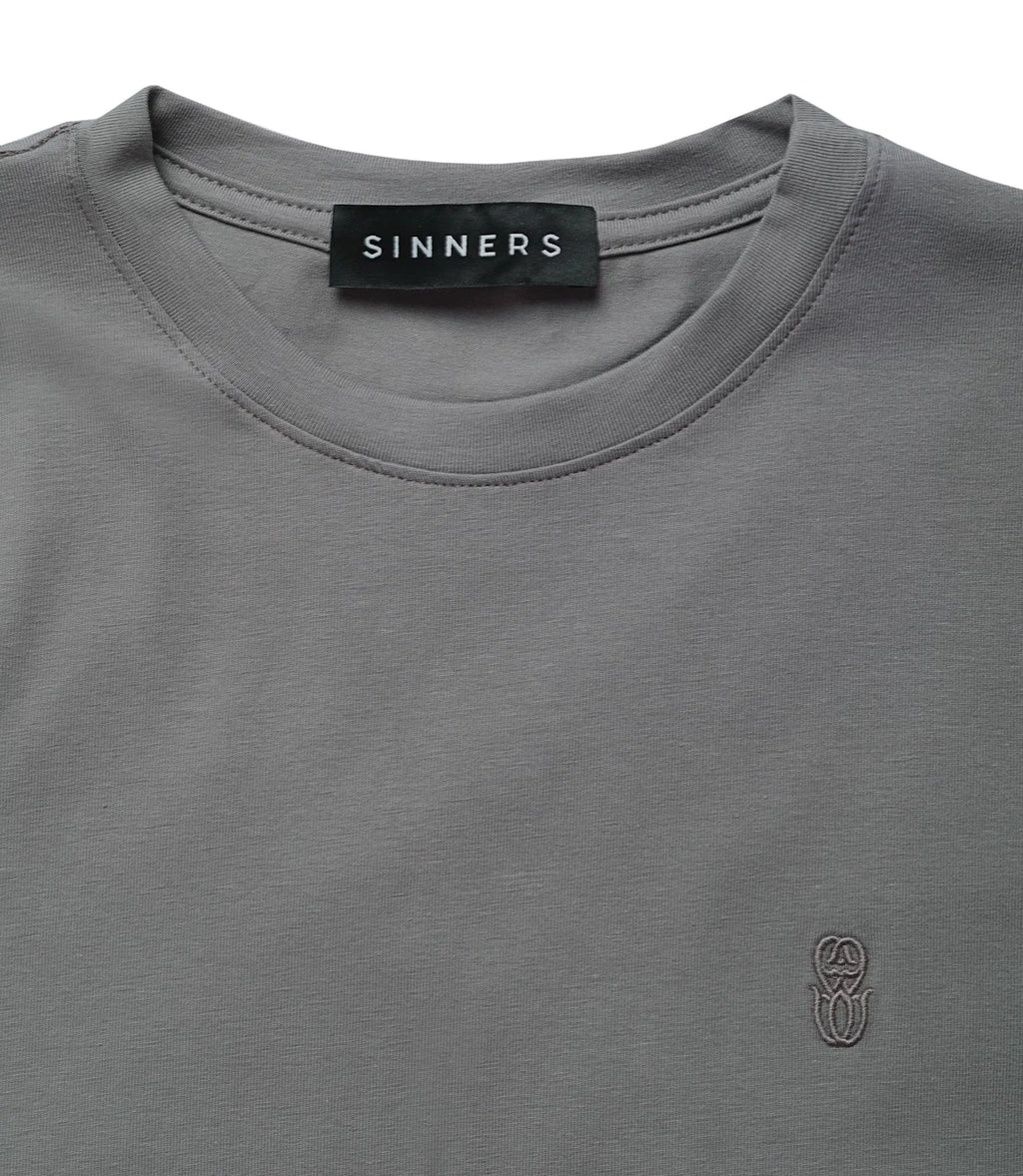 Sinners monogram slim gray t-shirt