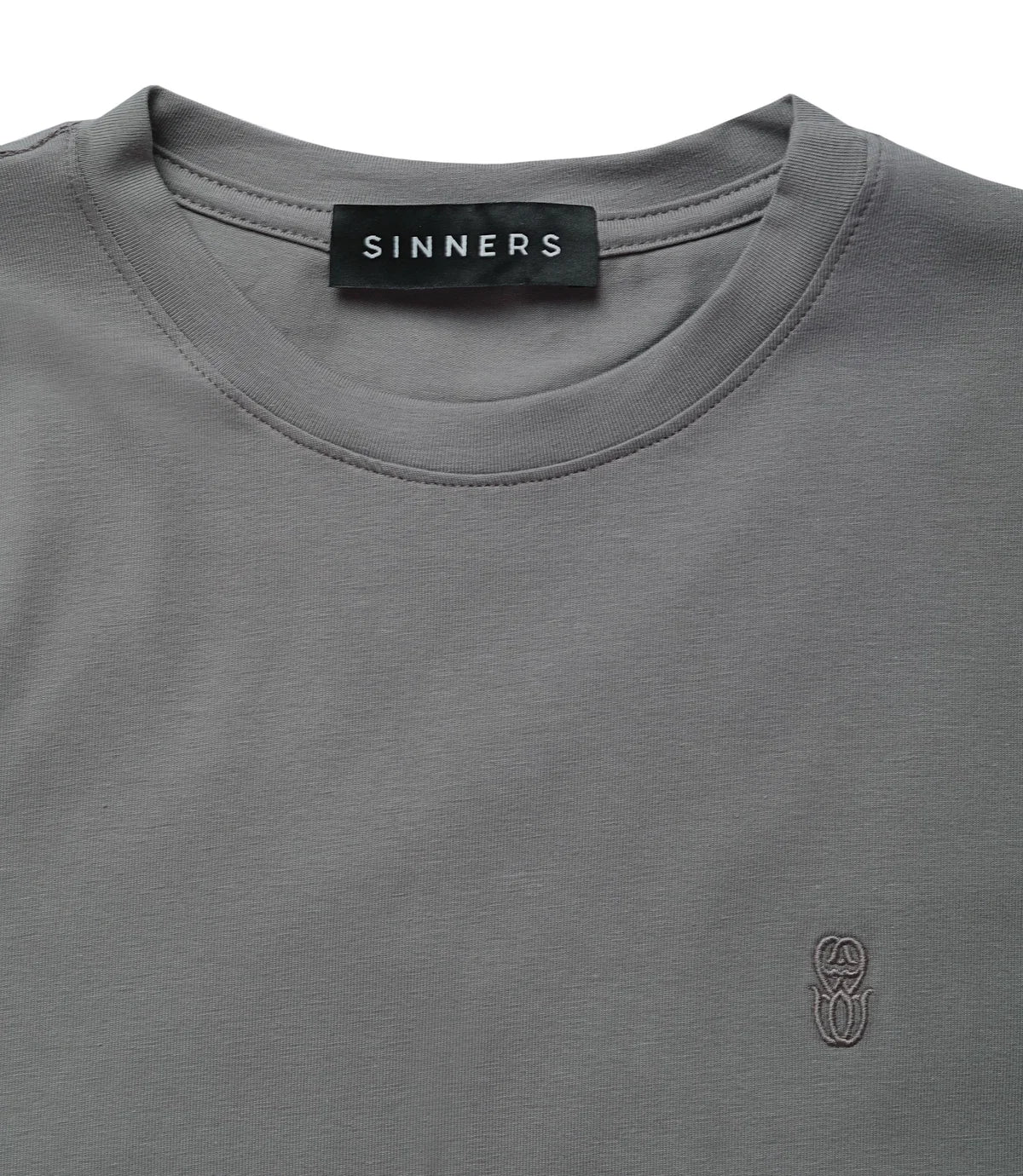 Sinners monogram slim gray t-shirt