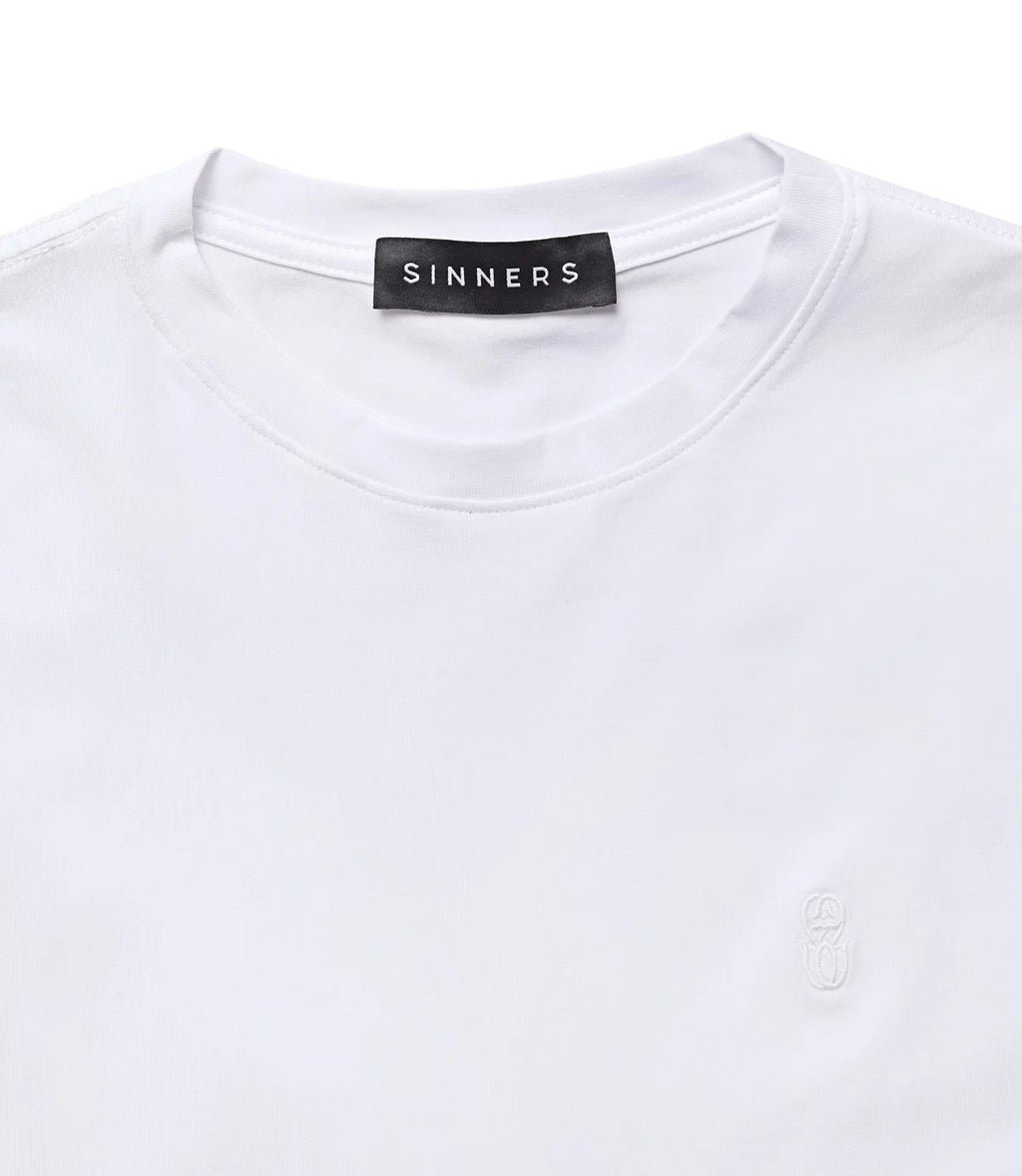 Sinners monogram slim white t-shirt
