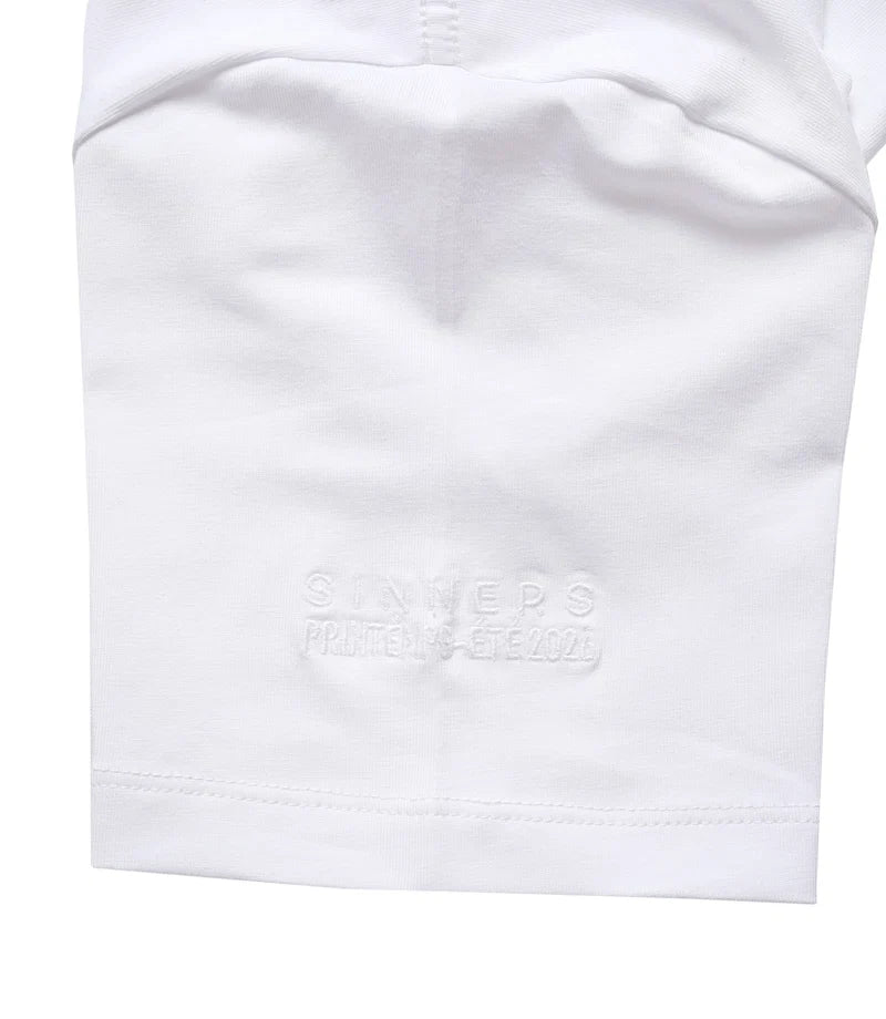 Sinners monogram slim white t-shirt