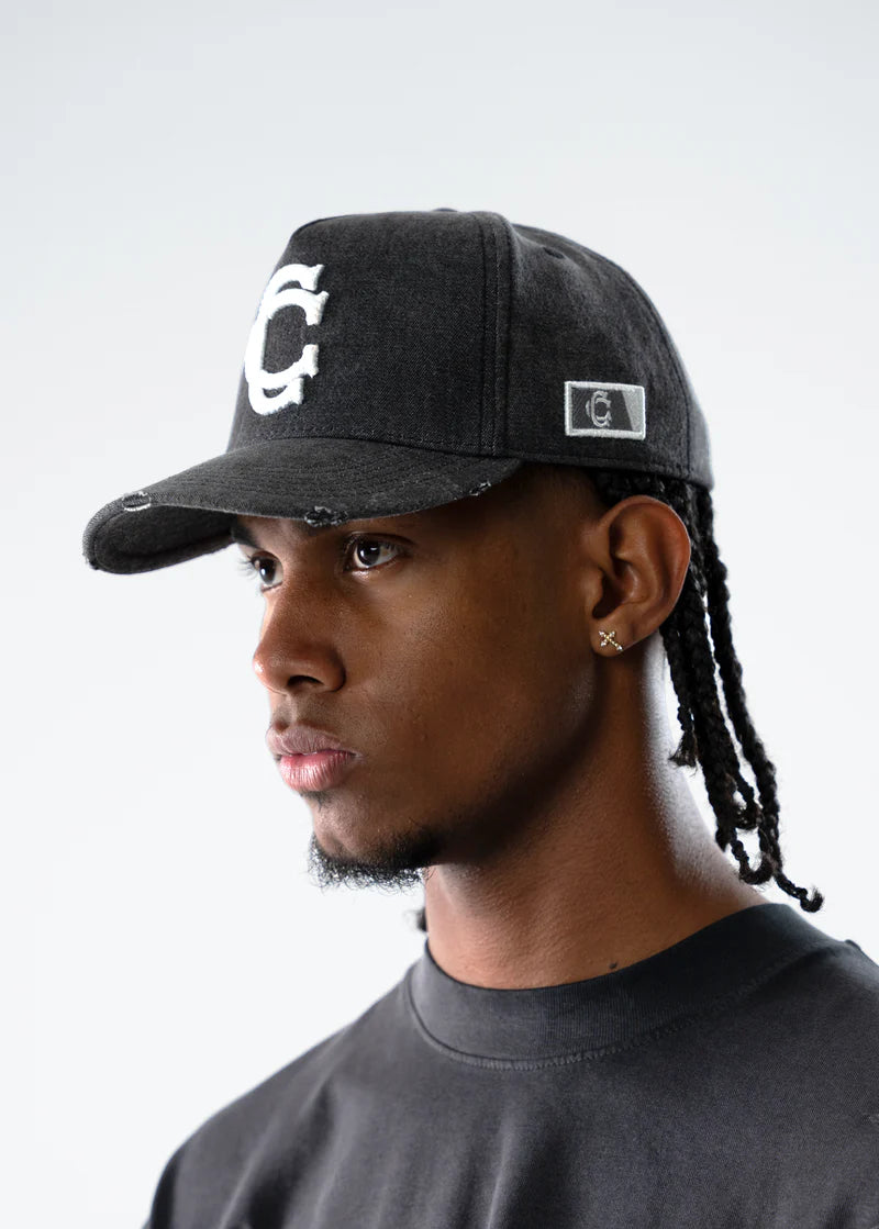 Crowncode gorra monogram league - gris washed