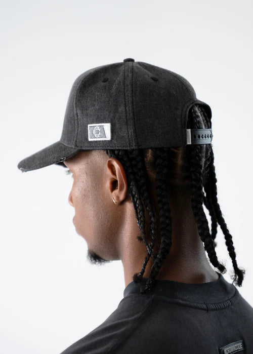 Crowncode gorra monogram league - gris washed