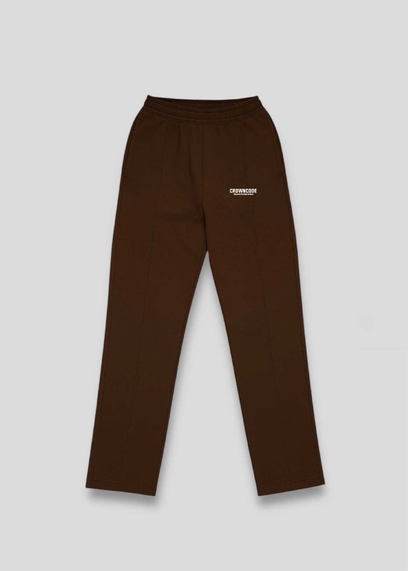 Crowncode jogger recto creative studio - chocolate