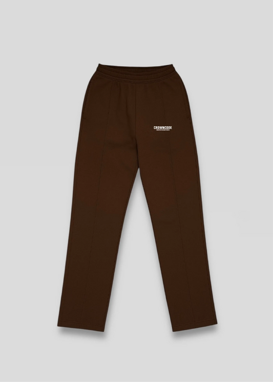 Crowncode jogger recto creative studio - chocolate