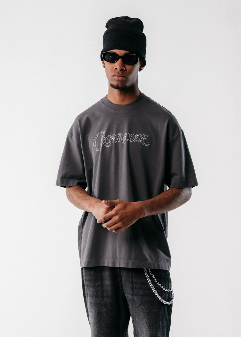 Crowncode camiseta empire - gris oscuro