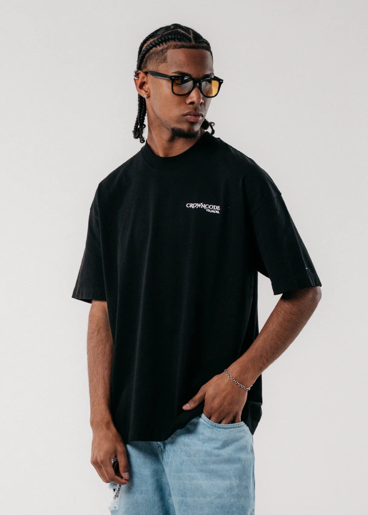 Crowncode camiseta goat - negra