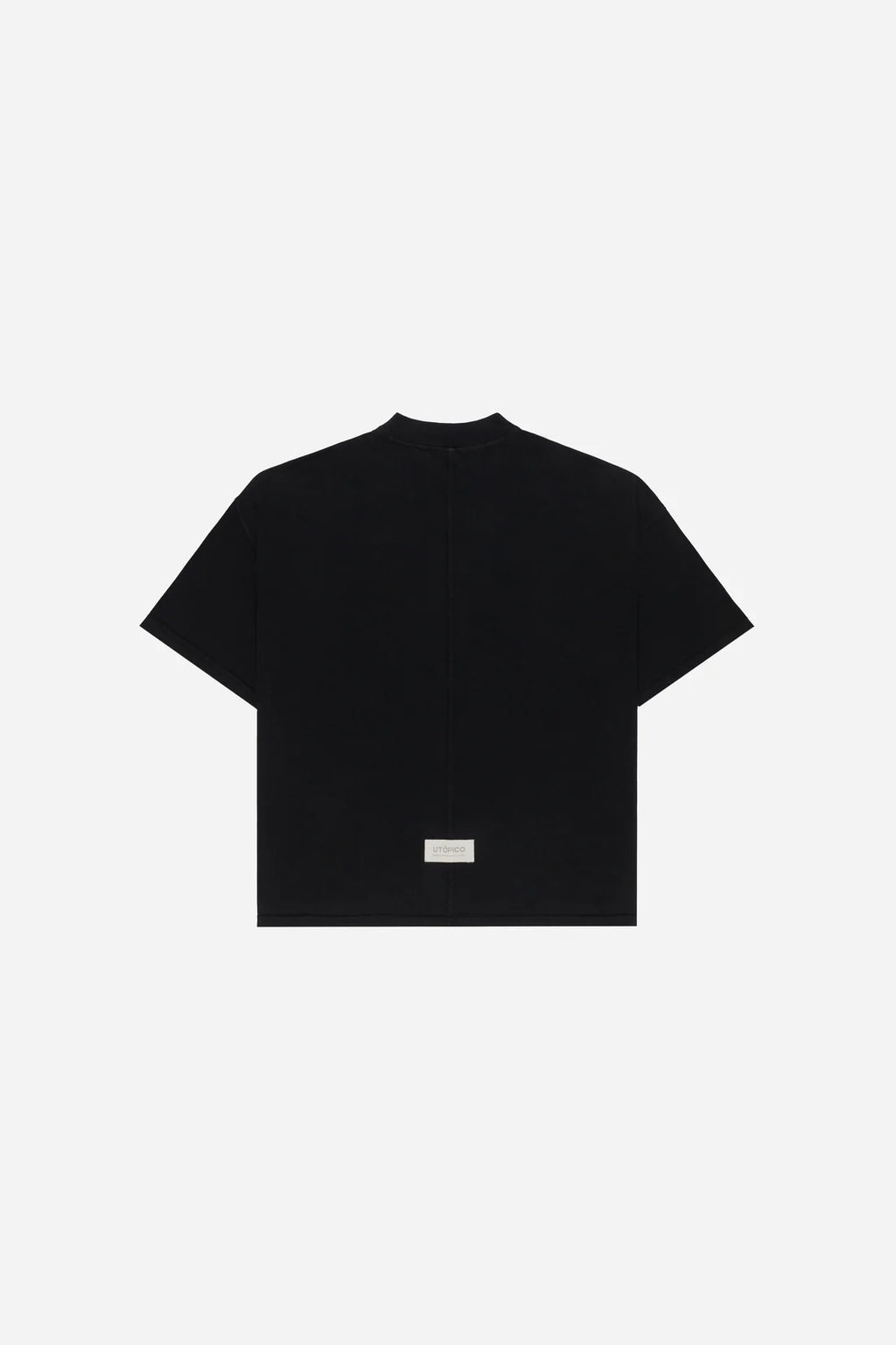 Utópico Camiseta Oversized - Negro