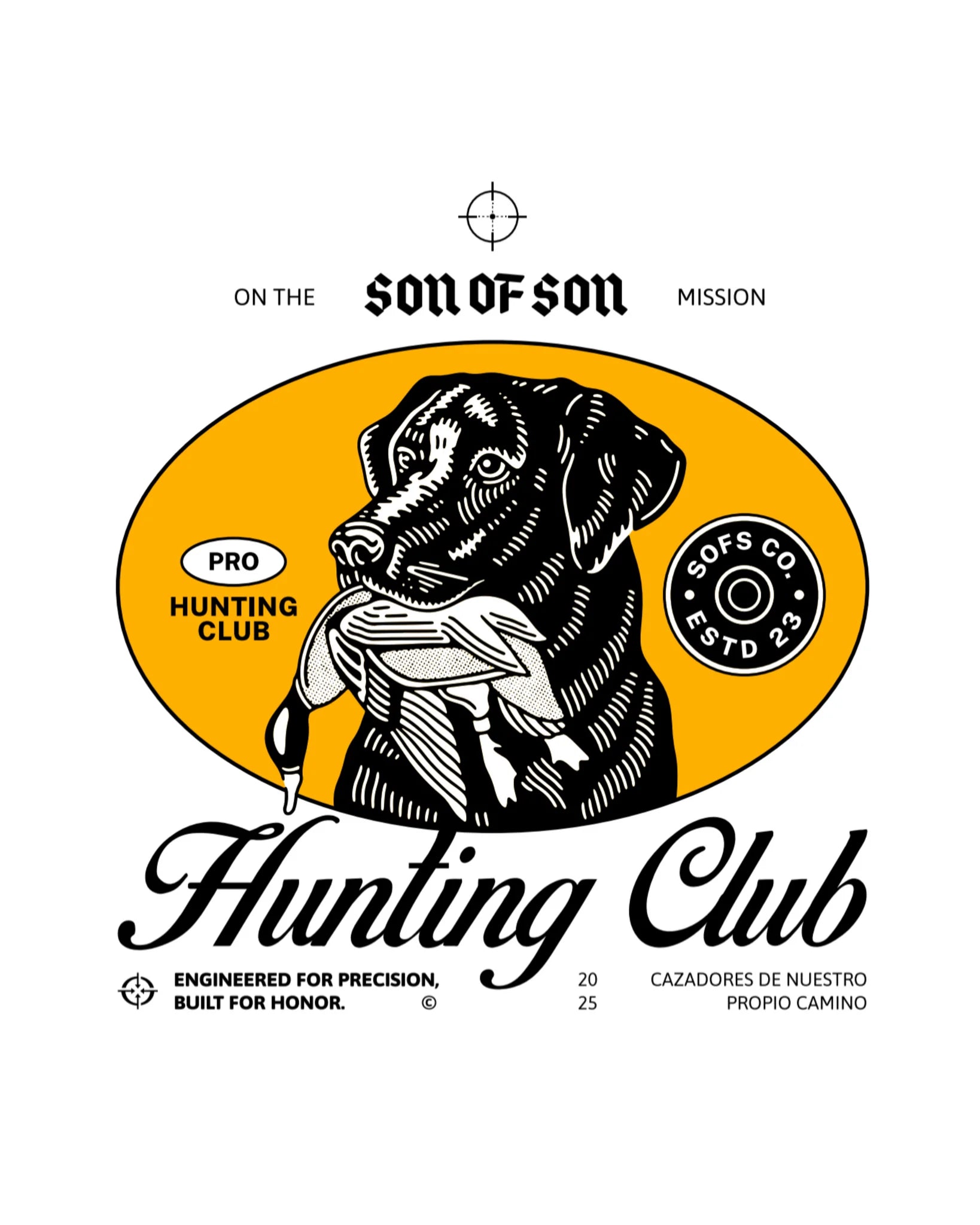 Son Of Son Black Flag Hunting Club T-Shirt OT-118
