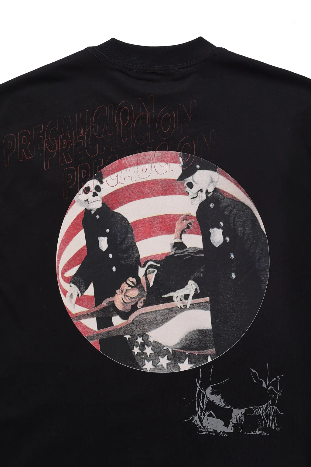 Sinners pre-caucion black t-shirt