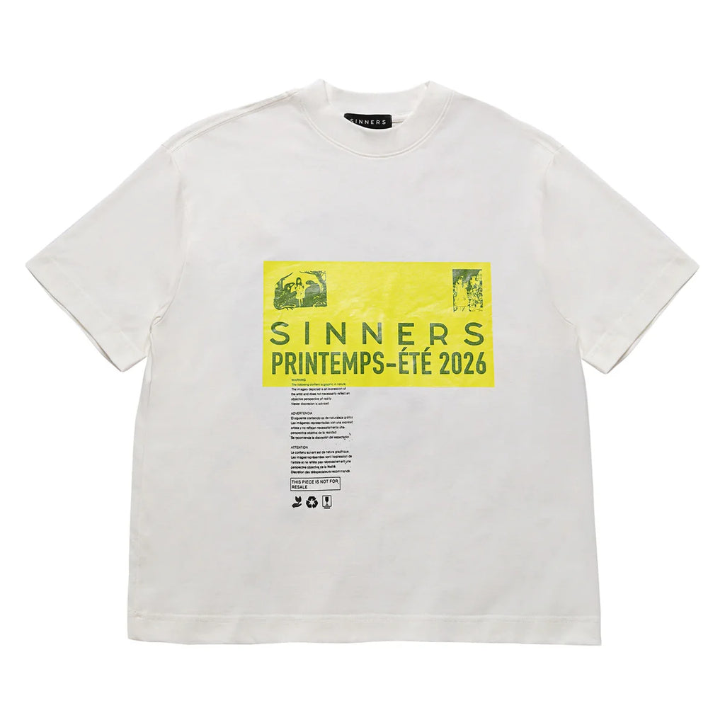 Sinners pre-caucion creme t-shirt