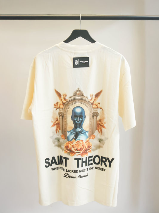 Saint theory camiseta clouds angel crema