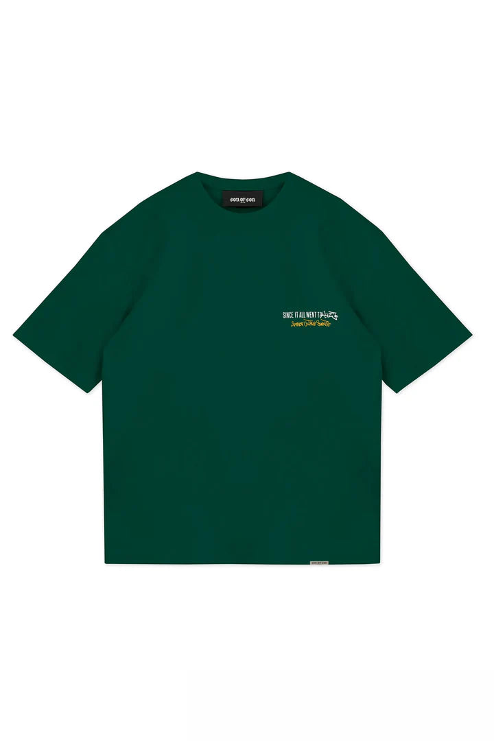 SON OF SON OT-012 CREW NECK OVERSIZE T-SHIRTS GREEN