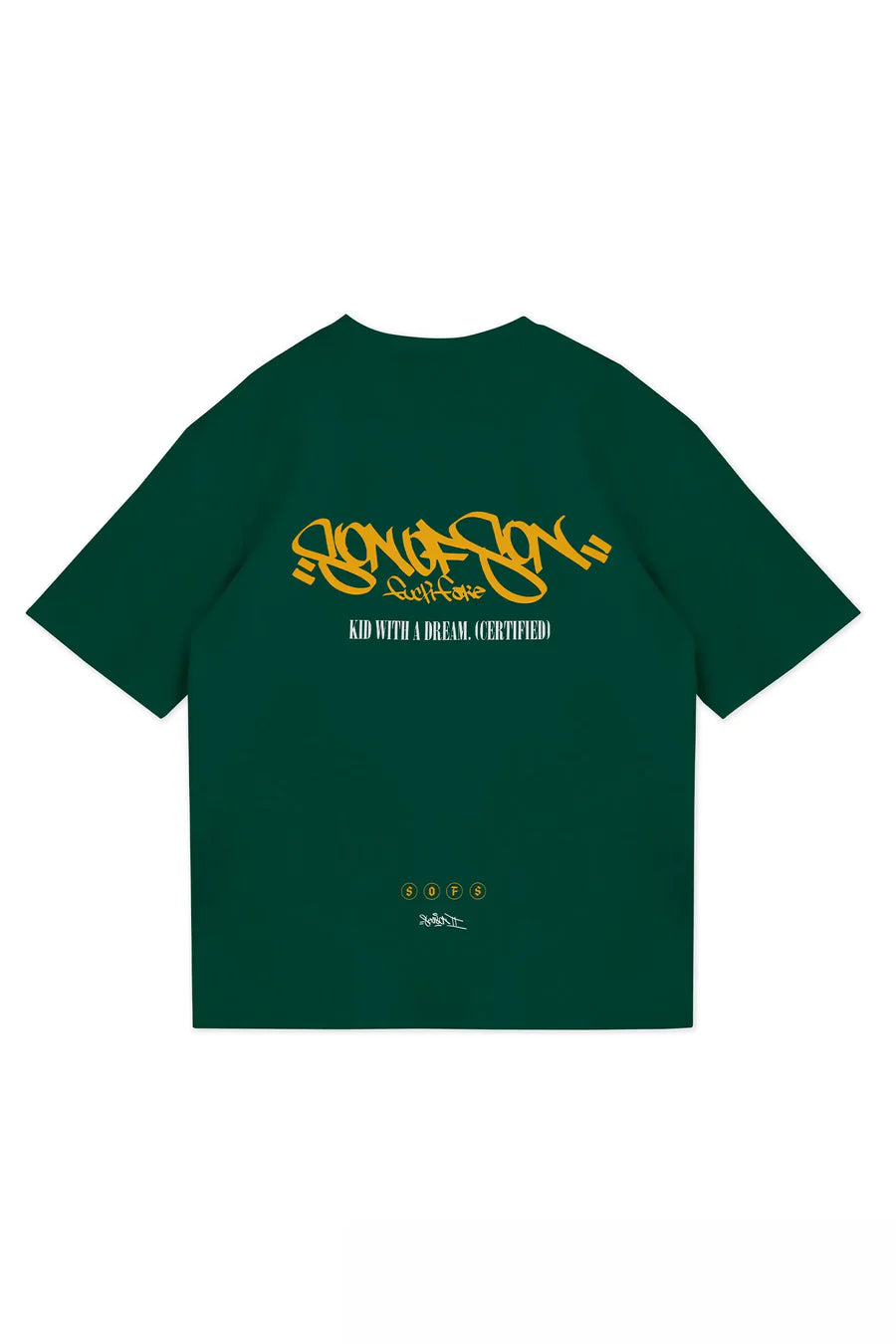 SON OF SON OT-012 CREW NECK OVERSIZE T-SHIRTS GREEN