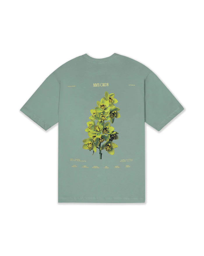 Weedgreen camiseta oversize glowing petals verde