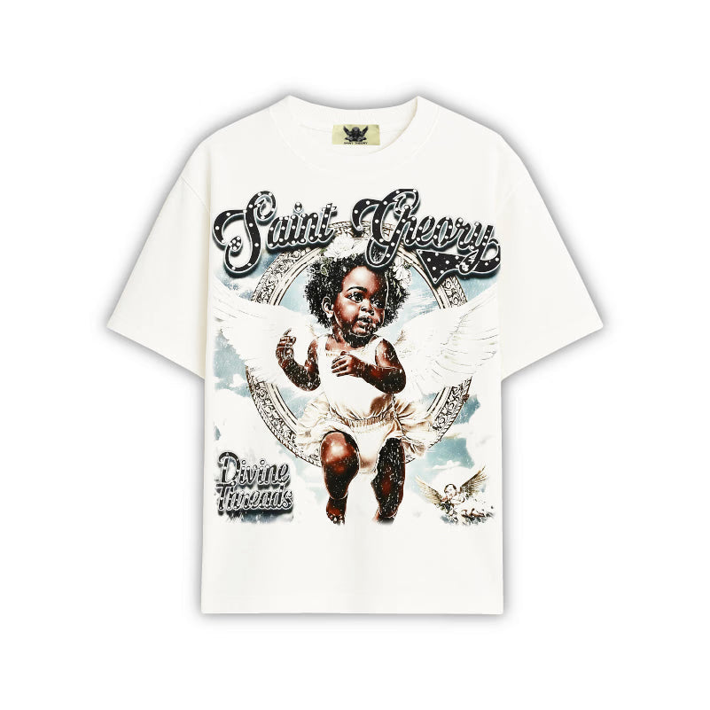 Saint Theory camiseta revelion haloed blanca