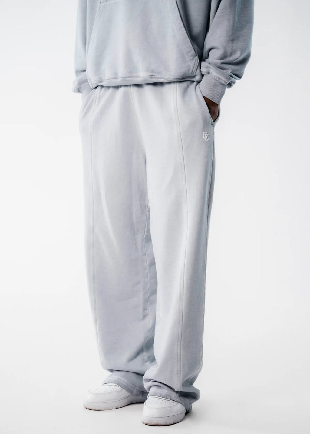 Crowncode Jogger Recto Icon - Gris Hielo Desgastado