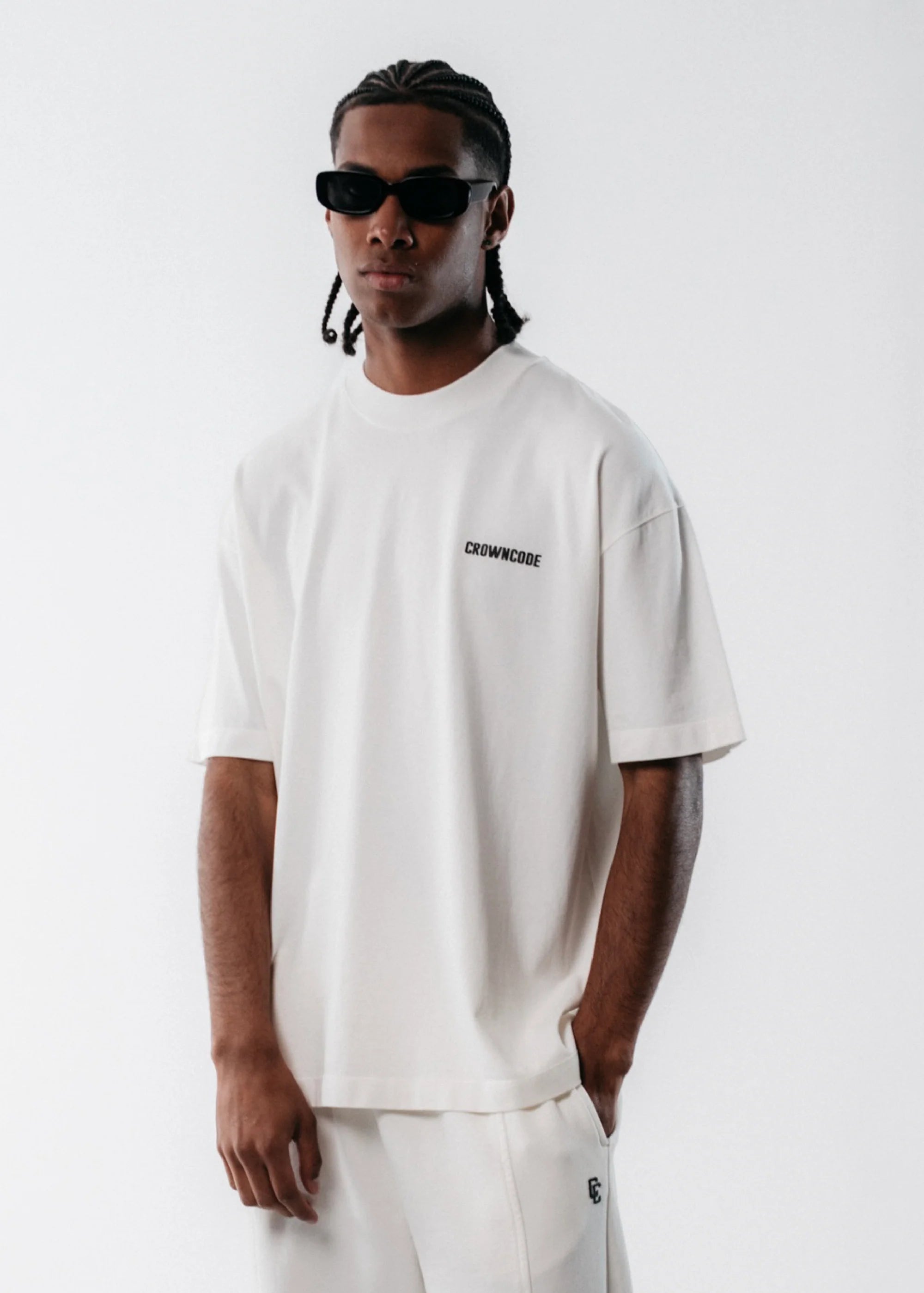 Crowncode Camiseta Icon - Off White