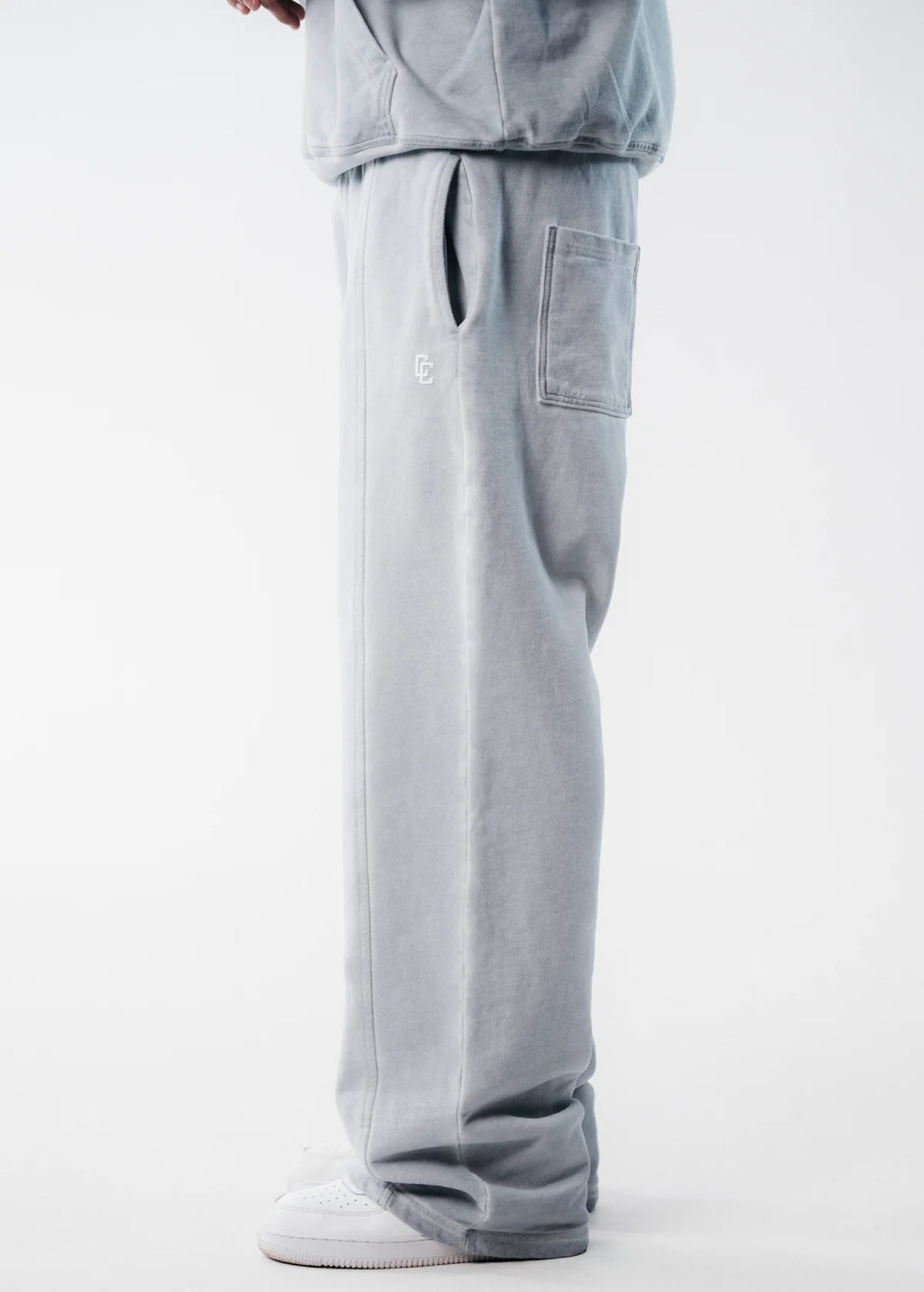 Crowncode Jogger Recto Icon - Gris Hielo Desgastado