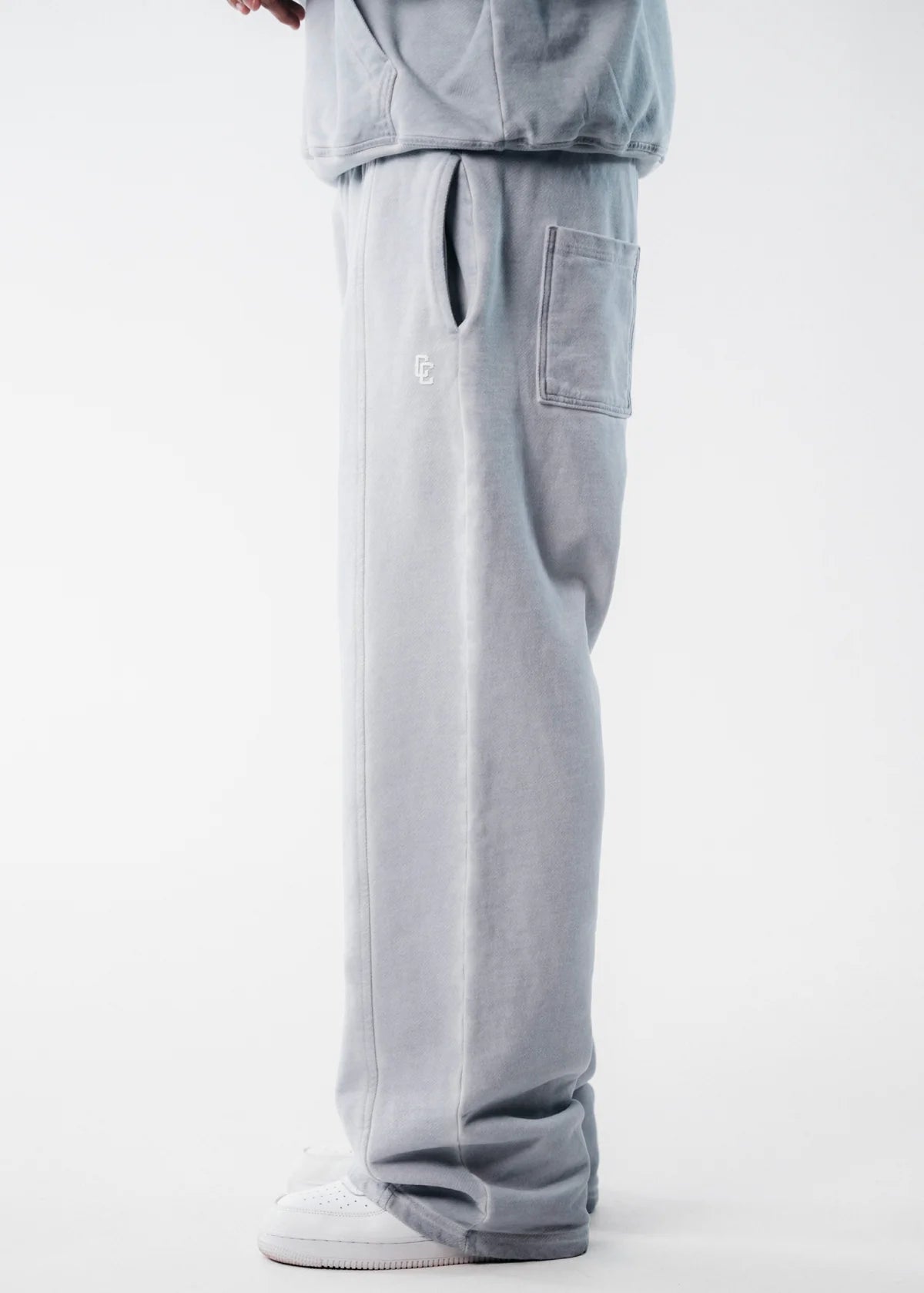 Crowncode Jogger Recto Icon - Gris Hielo Desgastado