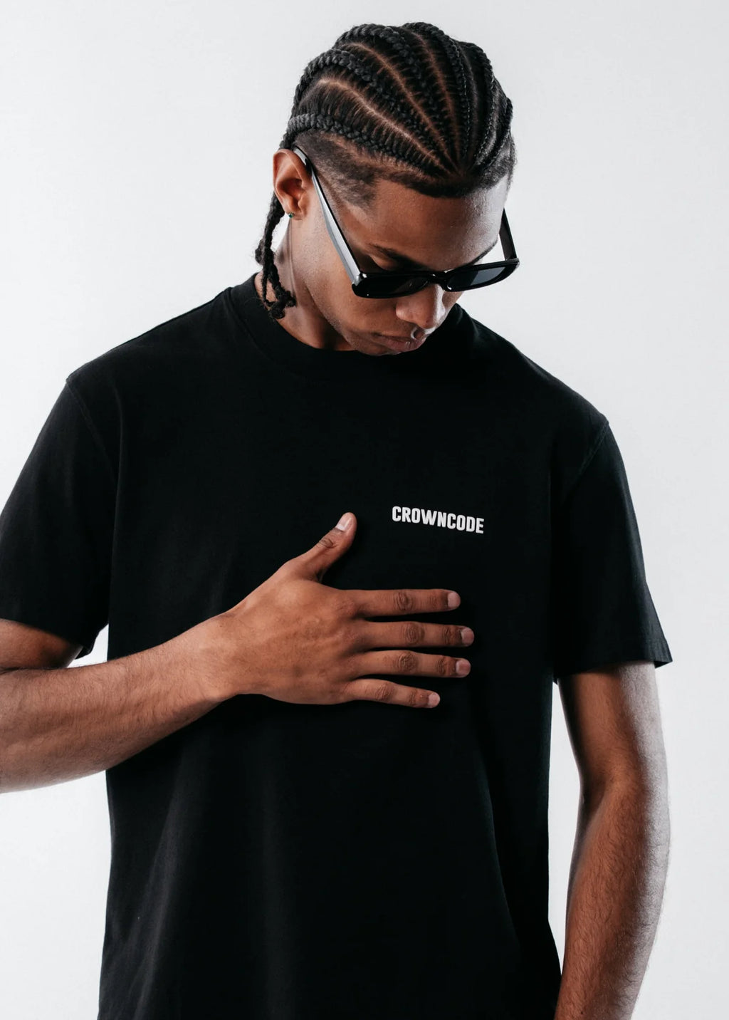 Crowncode Camiseta Regular Fit Básica - Negra