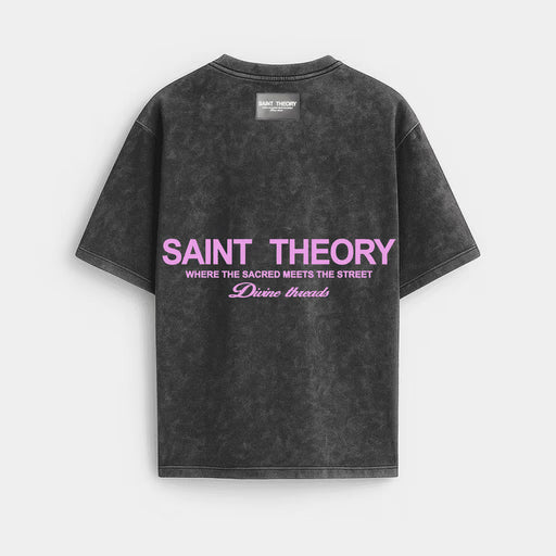 Saint theory hilos divinos negro desvanecido rosado